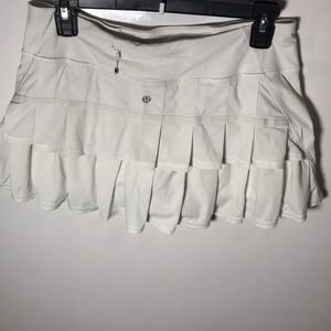 Lululemon White Tennis Skirt